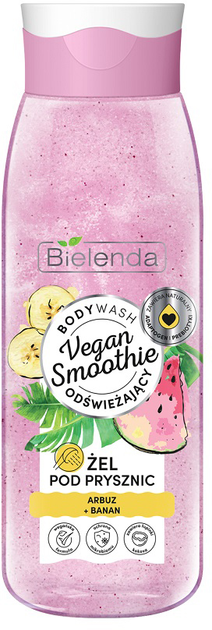 Żel pod prysznic Bielenda Vegan Smoothie arbuz i banan 400 g (5902169045593) - obraz 1