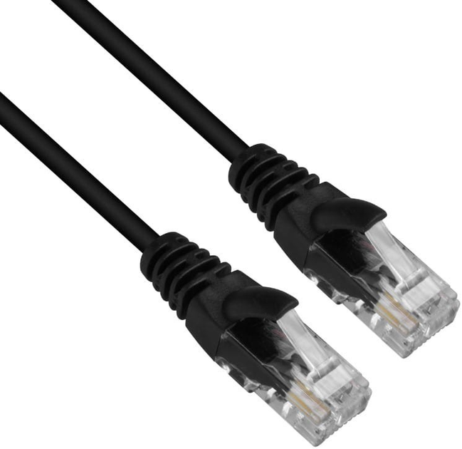 Patchcord DPM UTP Cat 6 5 m Black (5906881212493) - obraz 1