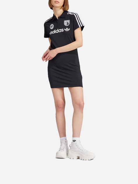 Сукня-футболка коротка літня жіноча Adidas IR9788 M Чорна (4066764497582) - зображення 1