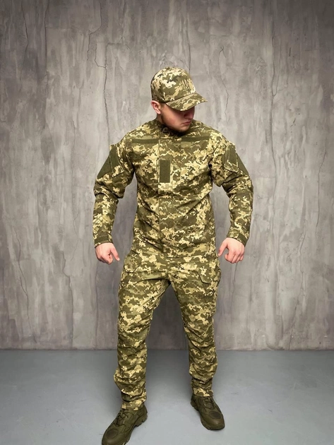 Тактичний польовий костюм вітро-вологозахисний літо, Тактична форма літня ріп-стоп Піксель ММ-14 66 - изображение 1