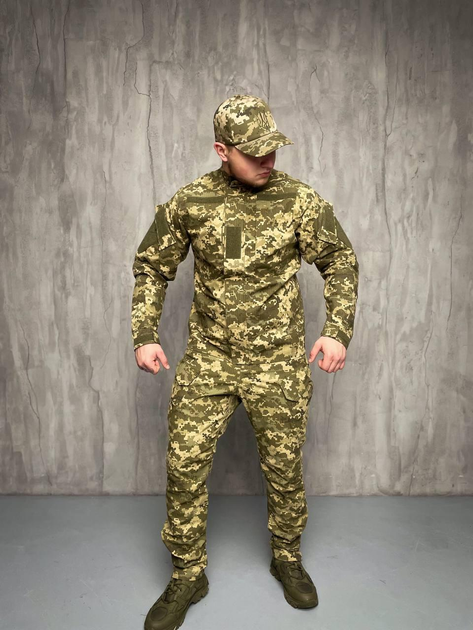 Тактичний польовий костюм вітро-вологозахисний літо, Тактична форма літня ріп-стоп Піксель ММ-14 49 - зображення 1