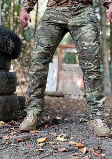 Тактичні штани польові літні, військові штани на літо ріп-стоп мультикам МТР 54 - изображение 1