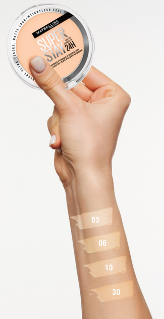 Пудра для обличчя Maybelline New York Super Stay 24h Hybrid 30 матуюча 9 г (3600531666651) - зображення 4