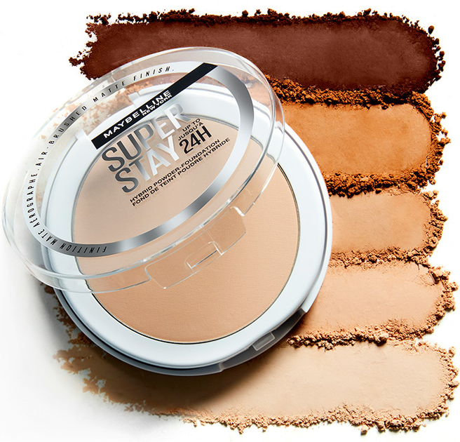 Пудра для обличчя Maybelline New York Super Stay 24h Hybrid 30 матуюча 9 г (3600531666651) - зображення 7