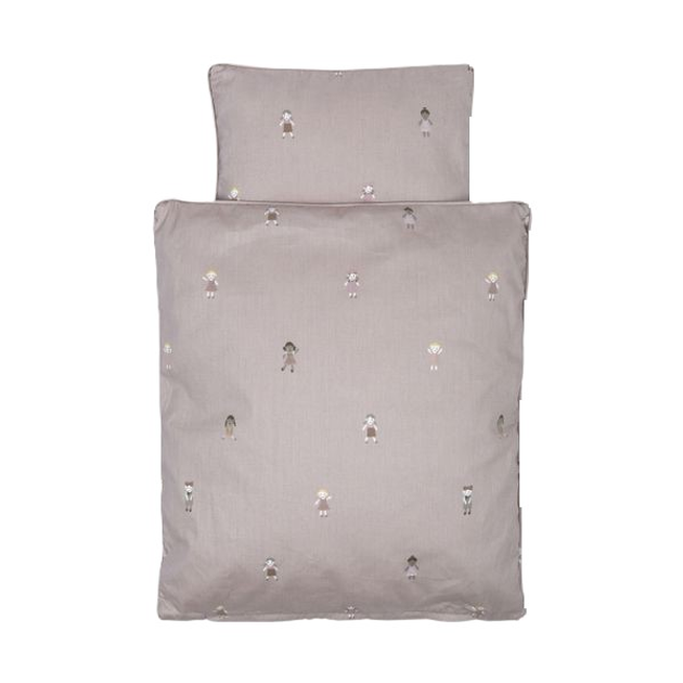 Постільна білизна для лялькового ліжечка Smallstuff Фіолетове 30 см (5712352095102) - зображення 1