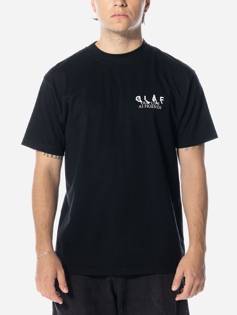 Koszulka męska Olaf M140109-BLACK L Czarna (8720104760526) - obraz 1