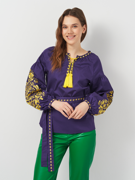 Вышиванка женская с узором NARODNYY BUTIK Дерево Життя 1041.1 48 Фиолетовая (NB2000000322018) 