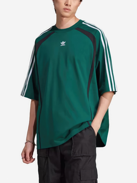 Футболка довга чоловіча Adidas IW3638 XL Зелена (4067886865242) - зображення 1