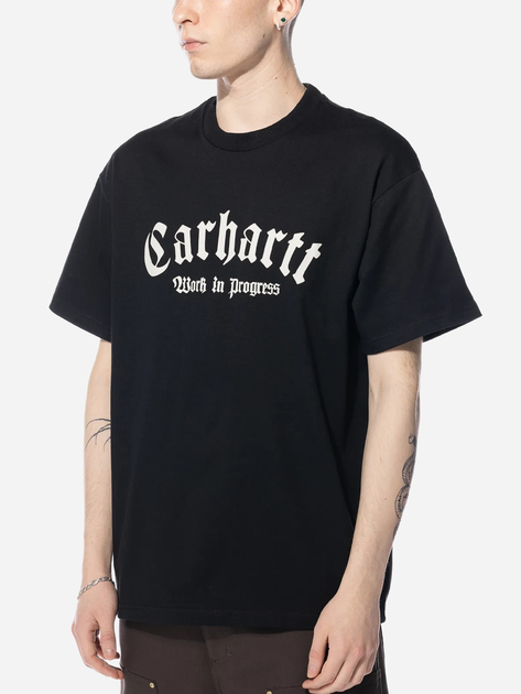 Футболка бавовняна довга чоловіча Carhartt I032875-K02XX XL Чорна (4064958778219) - зображення 1