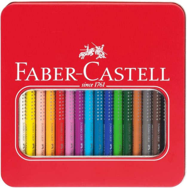 Zestaw kolorowych ołówków Faber Castell Jumbo Grip 16 szt (4005401109167) - obraz 1