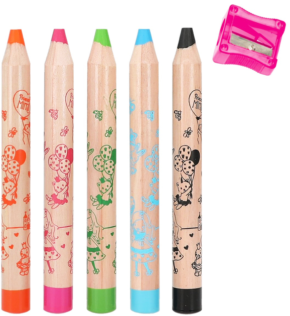 Zestaw kolorowych ołówków Depesche Princess Mimi 5 szt (4010070634636) - obraz 2