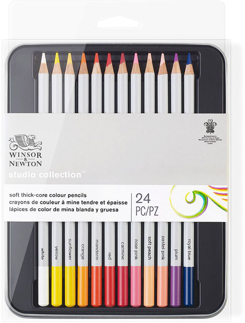 Набір кольорових олівців Winsor & Newton Studio Collection 24 шт (0884955064900) - зображення 1
