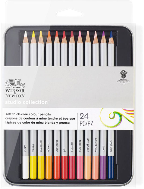 Zestaw kolorowych ołówków Winsor & Newton Studio Collection 24 szt (0884955064900) - obraz 1