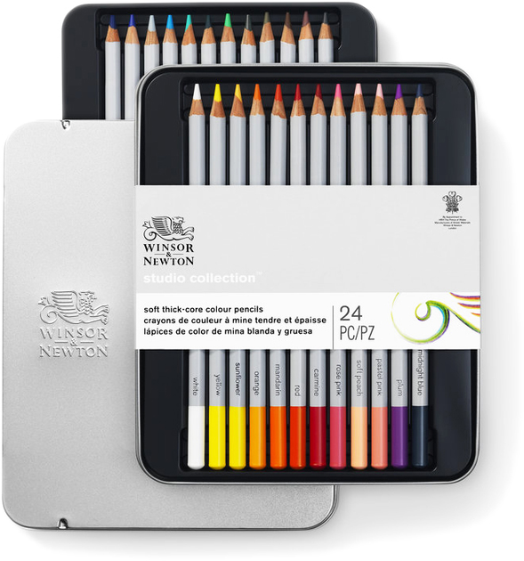 Zestaw kolorowych ołówków Winsor & Newton Studio Collection 24 szt (0884955064900) - obraz 2