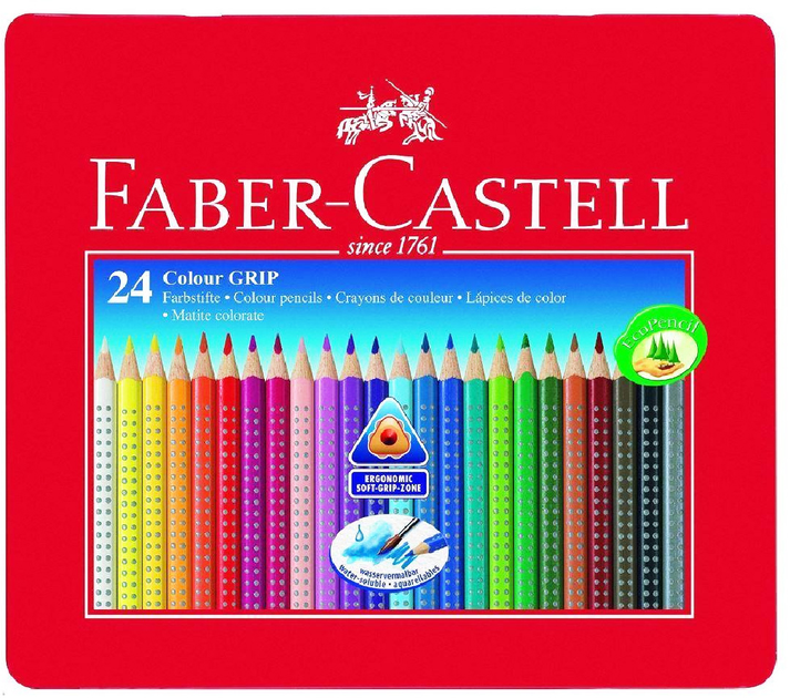 Набор цветных карандашей Faber Castell Color Grip 24 шт (4005401124238 ...