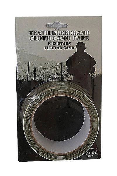 Лента тактическая Mil-Tec самоклеящаяся маскировочная для оружия и снаряжения 5см х 10м Мультикам KLEBEBAND 50 м (10 м) FLECKTARN (15934021) - изображение 1