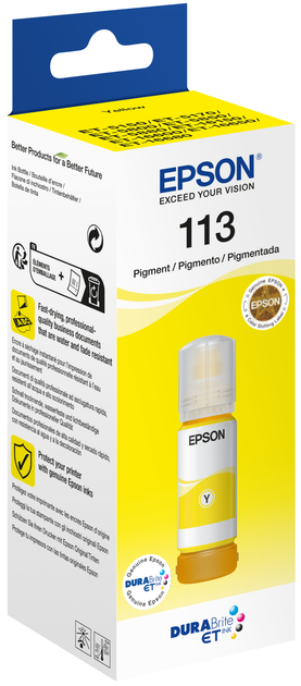 Чорнило Epson EcoTank 113 Pigment Yellow ink Bottle 70 мл (C13T06B440) - зображення 2