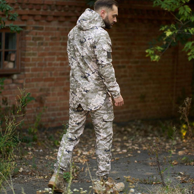 Легкий мужской Костюм Intruder Terra Куртка с капюшоном + Брюки / Полевая Форма светлый пиксель размер XXXL - изображение 2