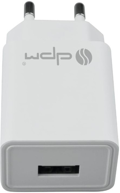 Ładowarka sieciowa DPM 1 x USB biała (5906881212639) - obraz 3