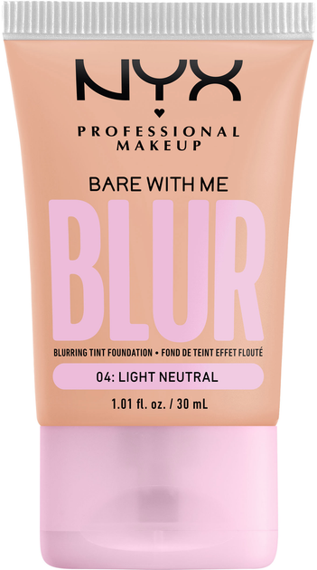 Тональна основа-тінт для обличчя NYX Professional Makeup Bare With Me Blur 04 Light Neutral 30 мл (0800897234300) - зображення 1