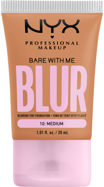 Тональна основа-тінт для обличчя NYX Professional Makeup Bare With Me Blur 10 Medium 30 мл (0800897234379) - зображення 1