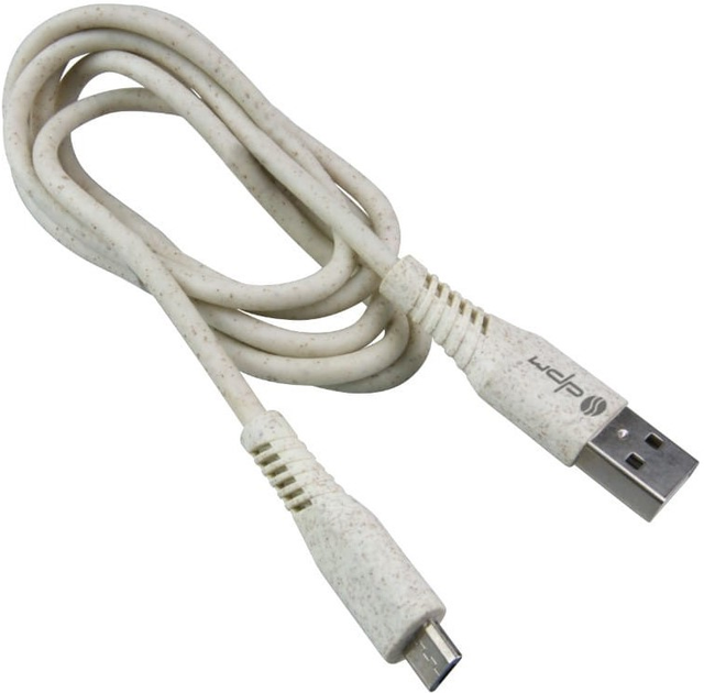 Kabel DPM USB-A - micro-USB 1 m biodegradowalny (5906881212707) - obraz 2