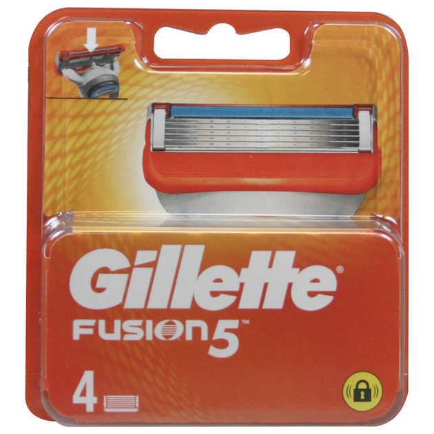 Wkłady do golarki Gillette Fusion 5 4 szt (7702018502950) - obraz 1