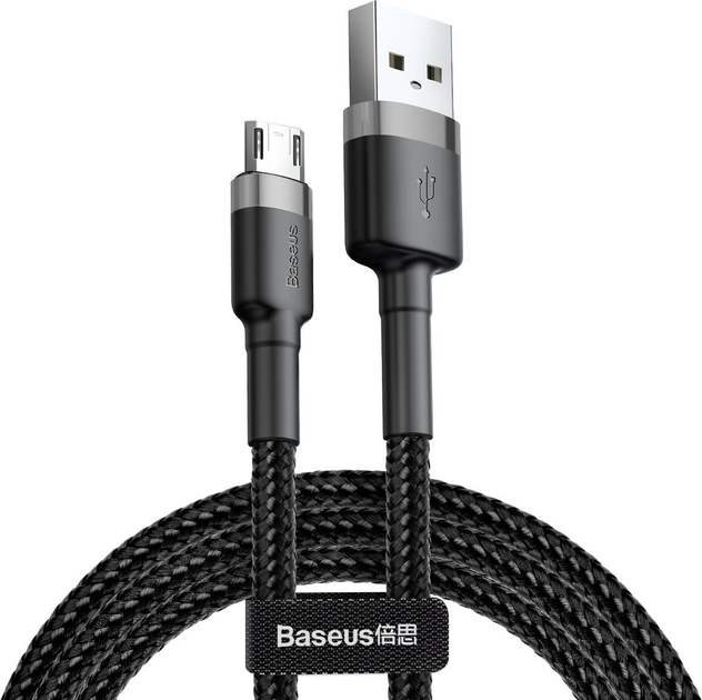 USB кабель с разъемом Micro USB BASEUS Сafule (1m, 2.4A, 480 Mbps ...
