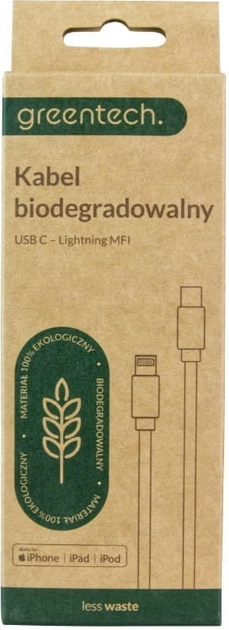 Кабель DPM USB-C - Lightning MFI 1 м біорозкладний (5906881212745) - зображення 4