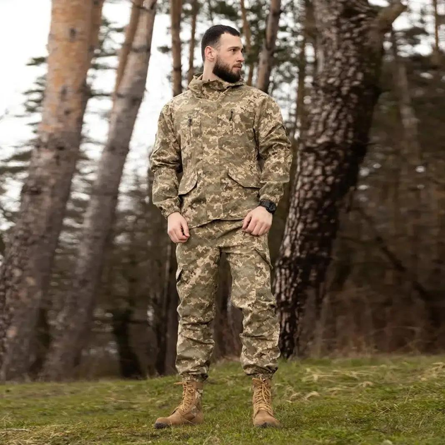 Тактический мужской костюм горка Рип-Стоп весна, лето, осень куртка и брюки Пиксель 52 - изображение 1