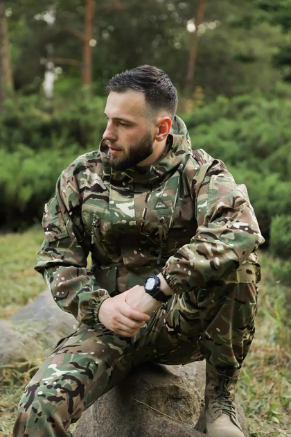 Тактический летний мужской костюм горка Рип-Стоп куртка и штаны MultiCam 52 - изображение 2