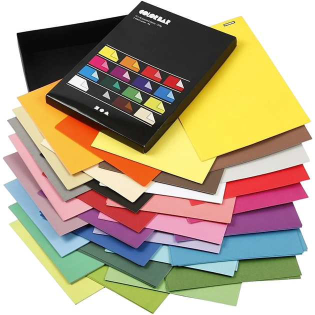 Zestaw kolorowego papieru Diy Kit Color Bar Paper A4 16 kolorów (5707167633786) - obraz 1