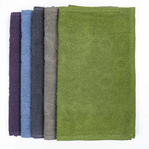 Кухонна жакардова серветка GM Textile 25х45 см 380 г/м2 (Зелений) - зображення 4