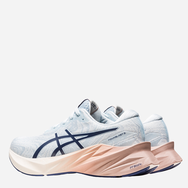 Жіночі кросівки для бігу ASICS Novablast 3 1012B492-400 38 (7US) 24 см Світло-синій/Кремовий (4550456092204) - зображення 3