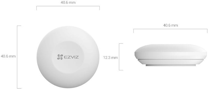 Бездротова тривожна кнопка Ezviz T3C WiFi (6941545607115) - зображення 5