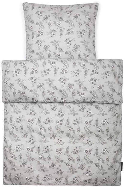 Комплект постільної білизни Smallstuff Junior Grey Flower Garden (5712352086179) - зображення 1