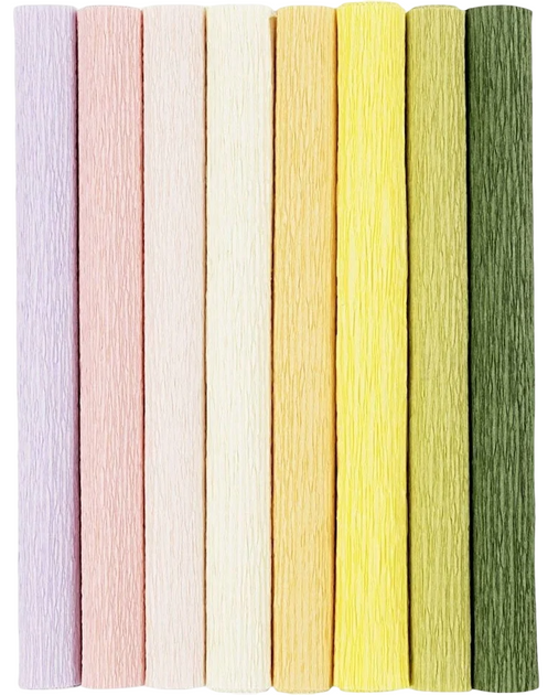 Набір крепового гофрованого паперу Creative Toys пастельні кольори 8 аркушів  (5712854455367) - зображення 2