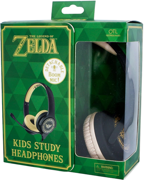 Навушники OTL Nintendo Zelda Crest Black-Beige (5055371623469) - зображення 7