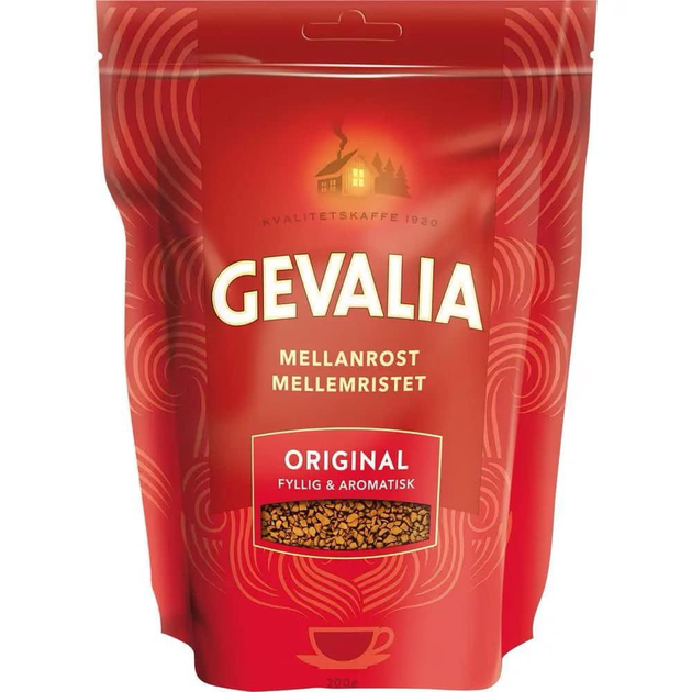 Купить Кава розчинна Gevalia Original 200 г – ROZETKA. Выгодная цена на ...