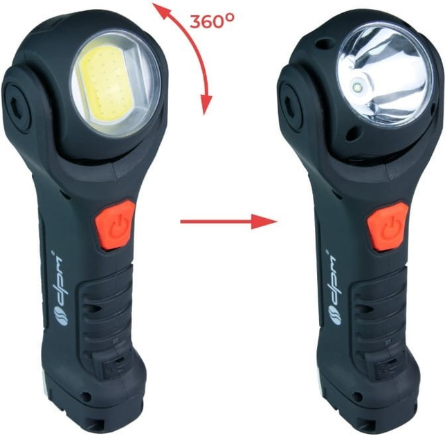 Lampa LED DPM COB ładowalna 130 lm (5906881215029) - obraz 3