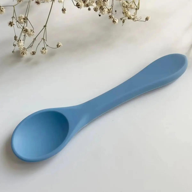 Ложка силіконова Twins Spoon, blue - зображення 1