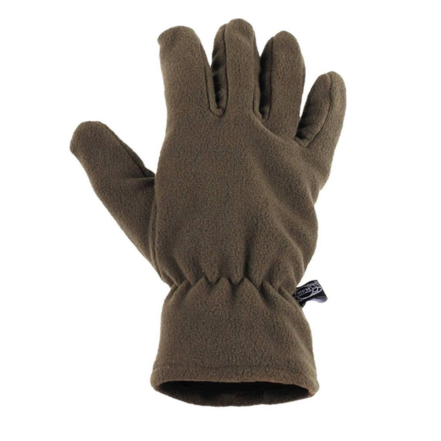 Зимові флісові рукавиці з підкладкою Thinsulate олива розмір L - зображення 2