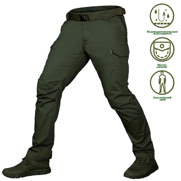 Мужские брюки "Patrol Pro" PolyCotton Rip-Stop с влагозащитным покрытием олива размер S - изображение 1