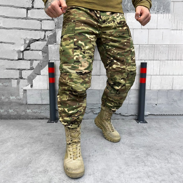 Мужские зимние брюки на синтепоне / Влагозащищенные штаны "paradox" с атласной подкладкой мультикам размер 2XL - изображение 2