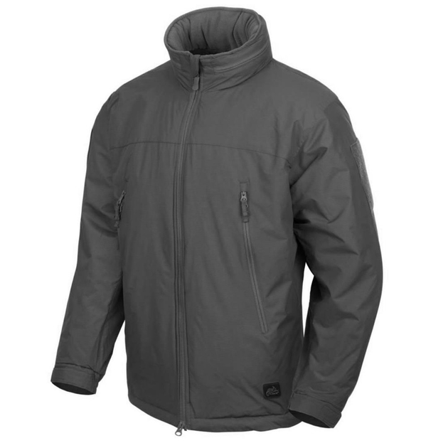 Мужская зимняя куртка "Helikon-Tex Level 7" Rip-stop с утеплителем Climashield Apex серая размер L - изображение 1