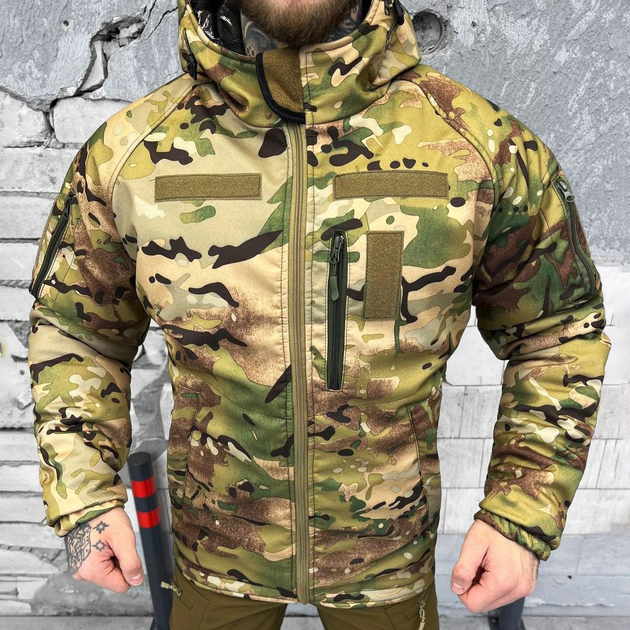 Чоловіча зимова куртка з підкладкою OMNI-HEAT / Бушлат "MTK" таслан мультикам розмір XL - зображення 2