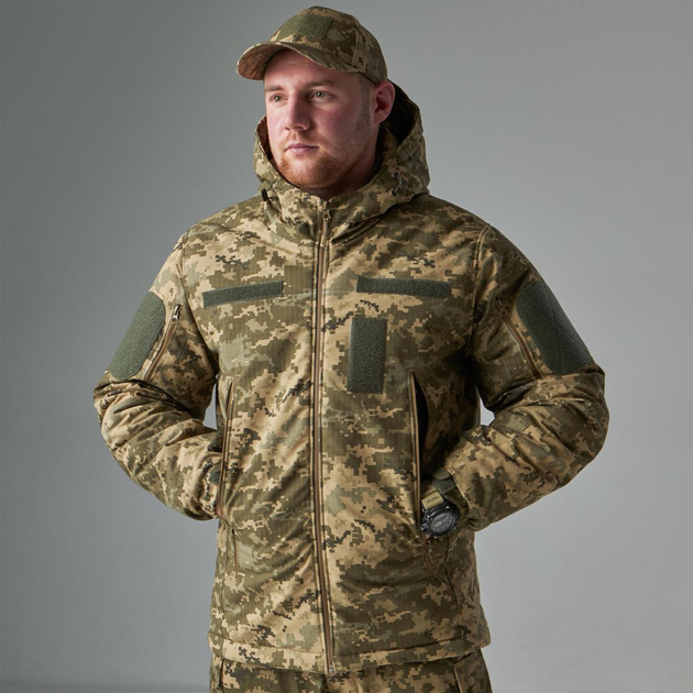 Чоловіча зимова куртка Rip-stop з підкладкою Omni-Heat до -15°C піксель розмір XL - зображення 1