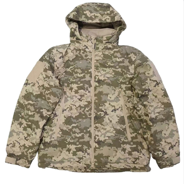 Чоловіча зимова куртка з утеплювачем еко-пух / Вологозахищений бушлат Level 7 з мембранною піксель розмір L - зображення 1