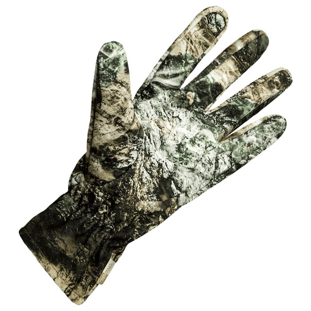Зимние водоотталкивающие перчатки StormWall DWR Terra Ua с микрофлисом камуфляж размер L - изображение 2