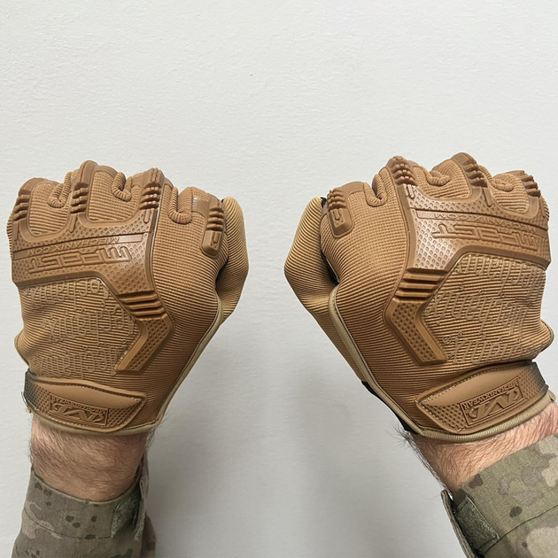 Перчатки Mechanix M-Pact с защитными накладками койот размер L - изображение 2